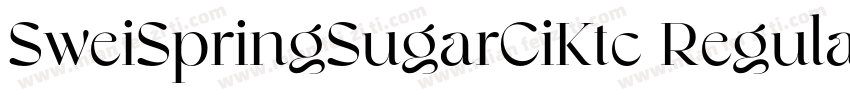 SweiSpringSugarCiKtc Regular字体转换